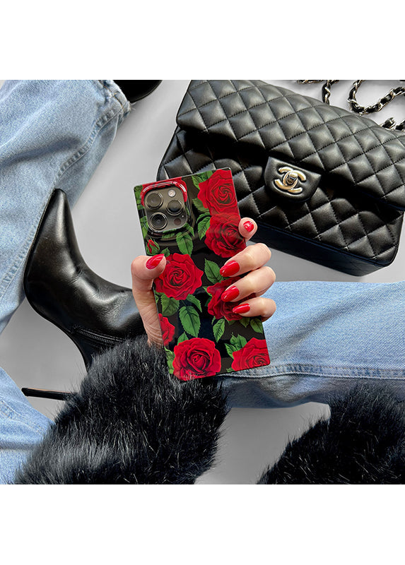 SQUARE® Rose Print Galaxy Case