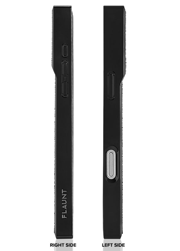 Elite Collection - SQUARE® Black Crystal Elegance iPhone Case