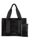 Black Crocodile Everyday Tote Bag