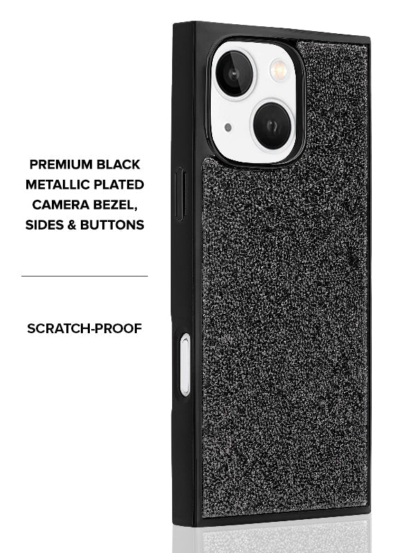 Elite Collection - SQUARE® Black Crystal Elegance iPhone Case