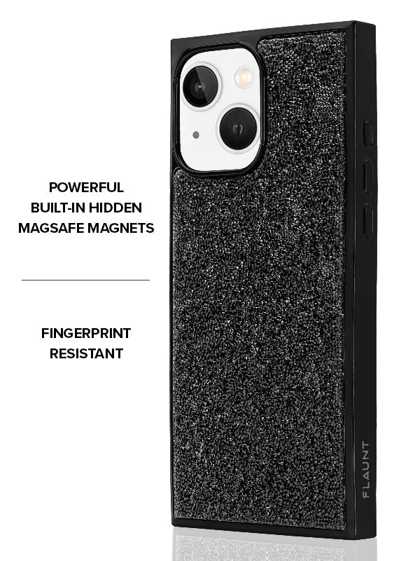 Elite Collection - SQUARE® Black Crystal Elegance iPhone Case