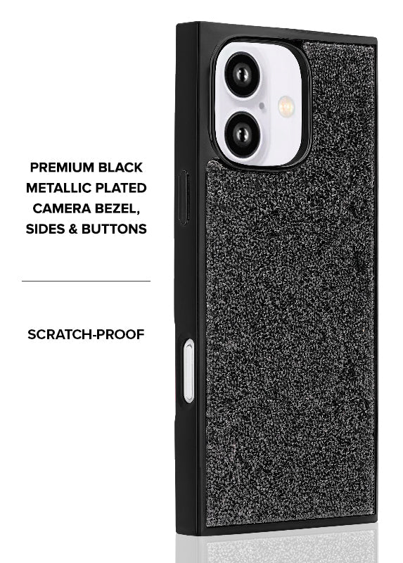 Elite Collection - SQUARE® Black Crystal Elegance iPhone Case