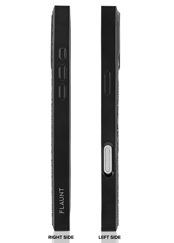 Elite Collection - SQUARE® Black Crystal Elegance iPhone Case