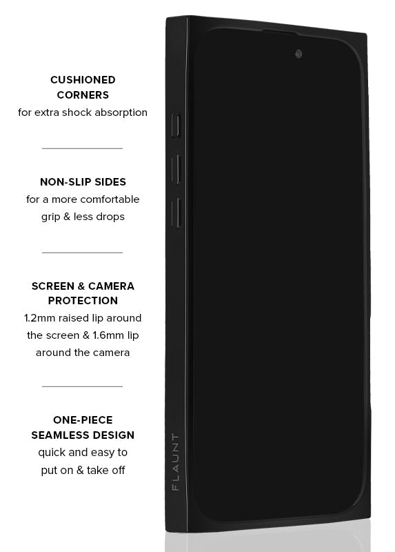 Elite Collection - SQUARE® Black Crystal Elegance iPhone Case