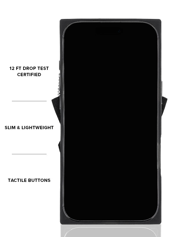 Elite Collection - SQUARE® Black Velvet Bow Brilliance iPhone Case (Not MagSafe Compatible)
